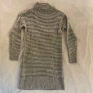 Madewell Grey Ribbed Sweater Dress